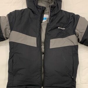 Columbia Kids Puffer Jacket in Black and Gray